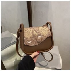 Alternative view of New Floral Embossed Flap Design Bag RM170