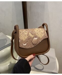 Alternative view of New Floral Embossed Flap Design Bag RM170
